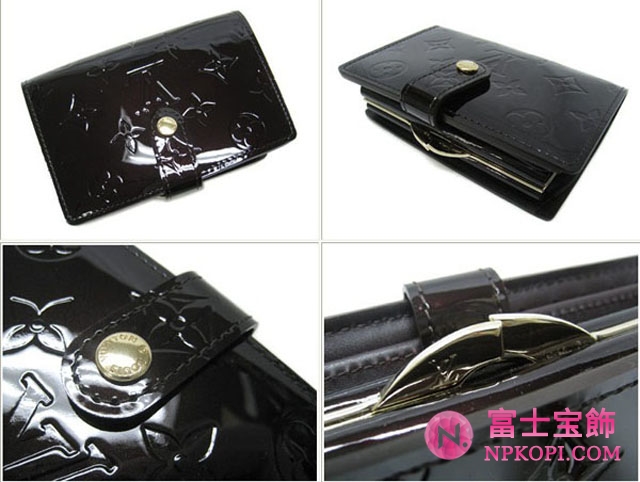 (LOUIS VUITTON)ルイヴィトン コピー財布 ヴェルニ財布 二つ折りがま口 M93521